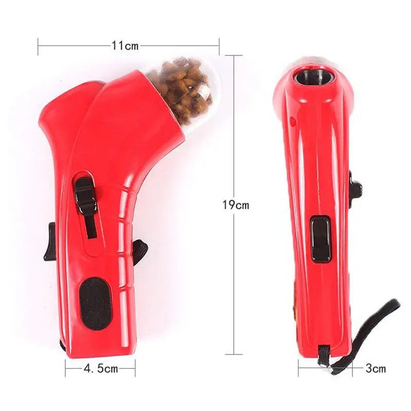 The Pawsome Treat Blaster: Portable Pet Food Catapult Feeder-3