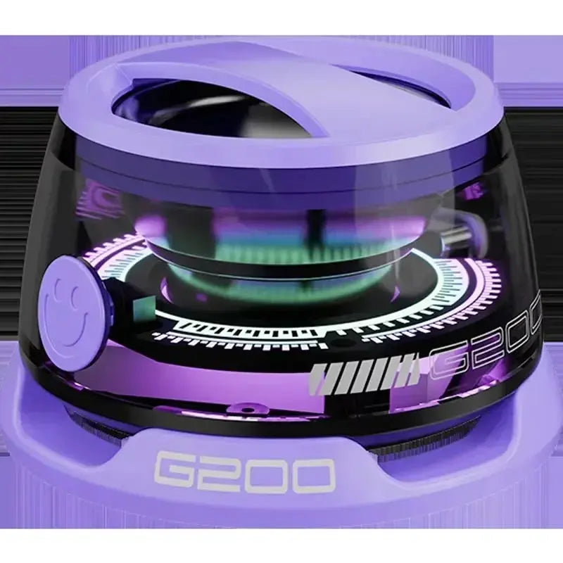 Portable Bluetooth Speaker G200 with RGB Lighting, Magnetic Design, BT5.3, 7-Hour Playback, and Phone Holder