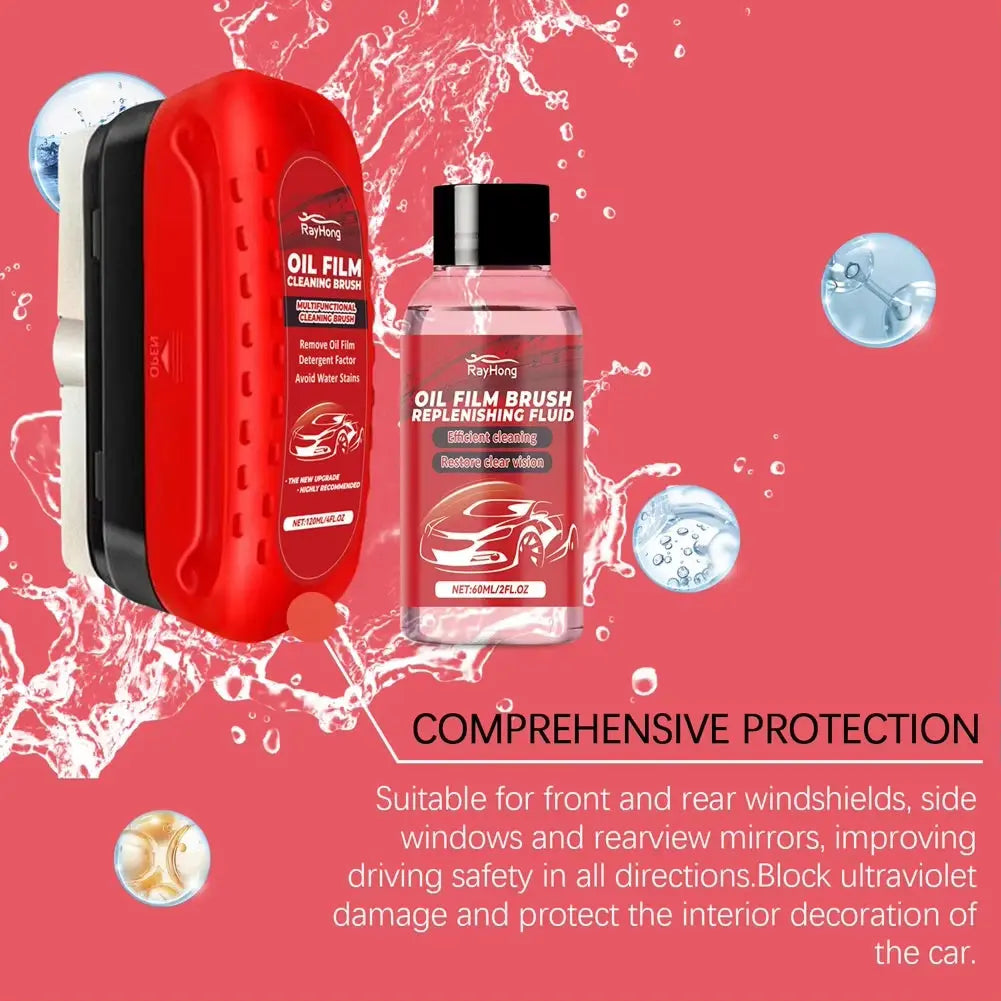 Universal Glass Cleaning Wipe Board - Effortless Car Windshield Oil Film & Coating Cleaner