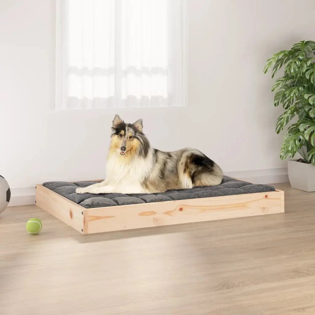 vidaXL Dog Bed Dog Sofa Bed Pet Couch Seat with Wooden Frame Solid Wood Pine-2