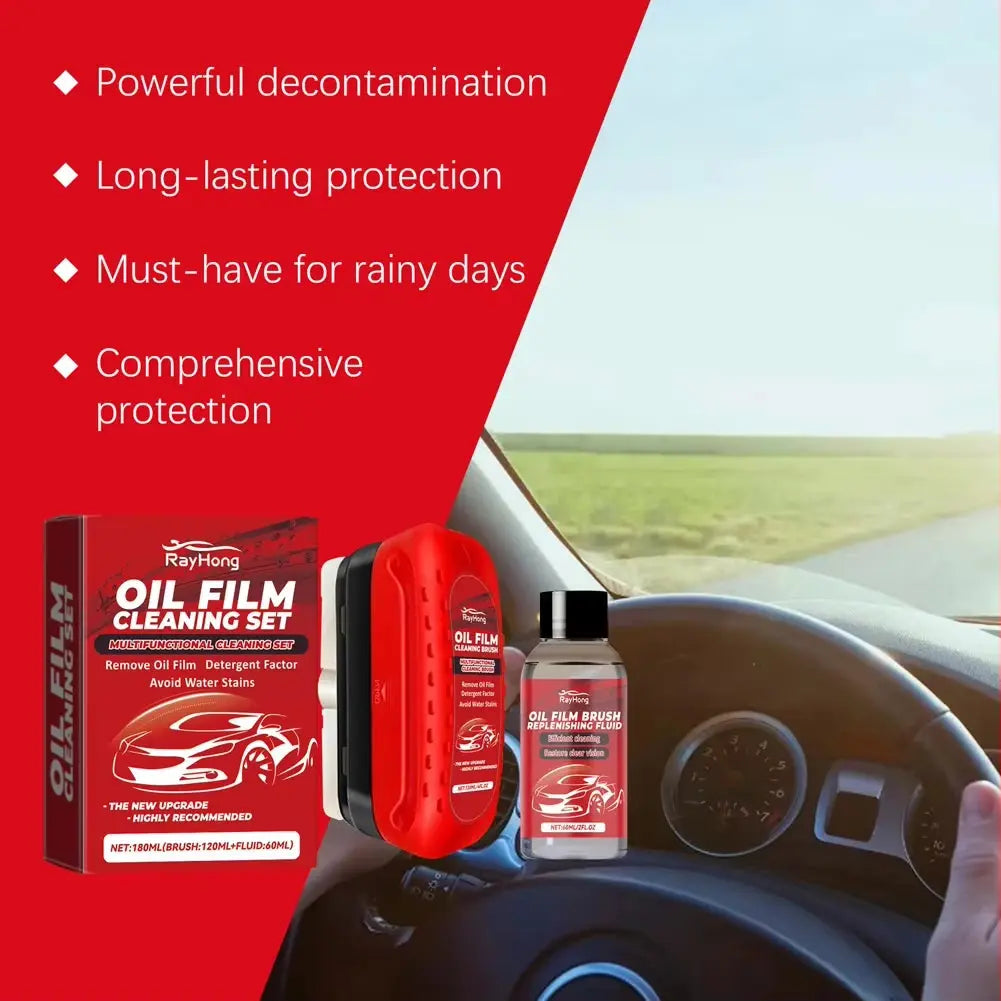 Universal Glass Cleaning Wipe Board - Effortless Car Windshield Oil Film & Coating Cleaner