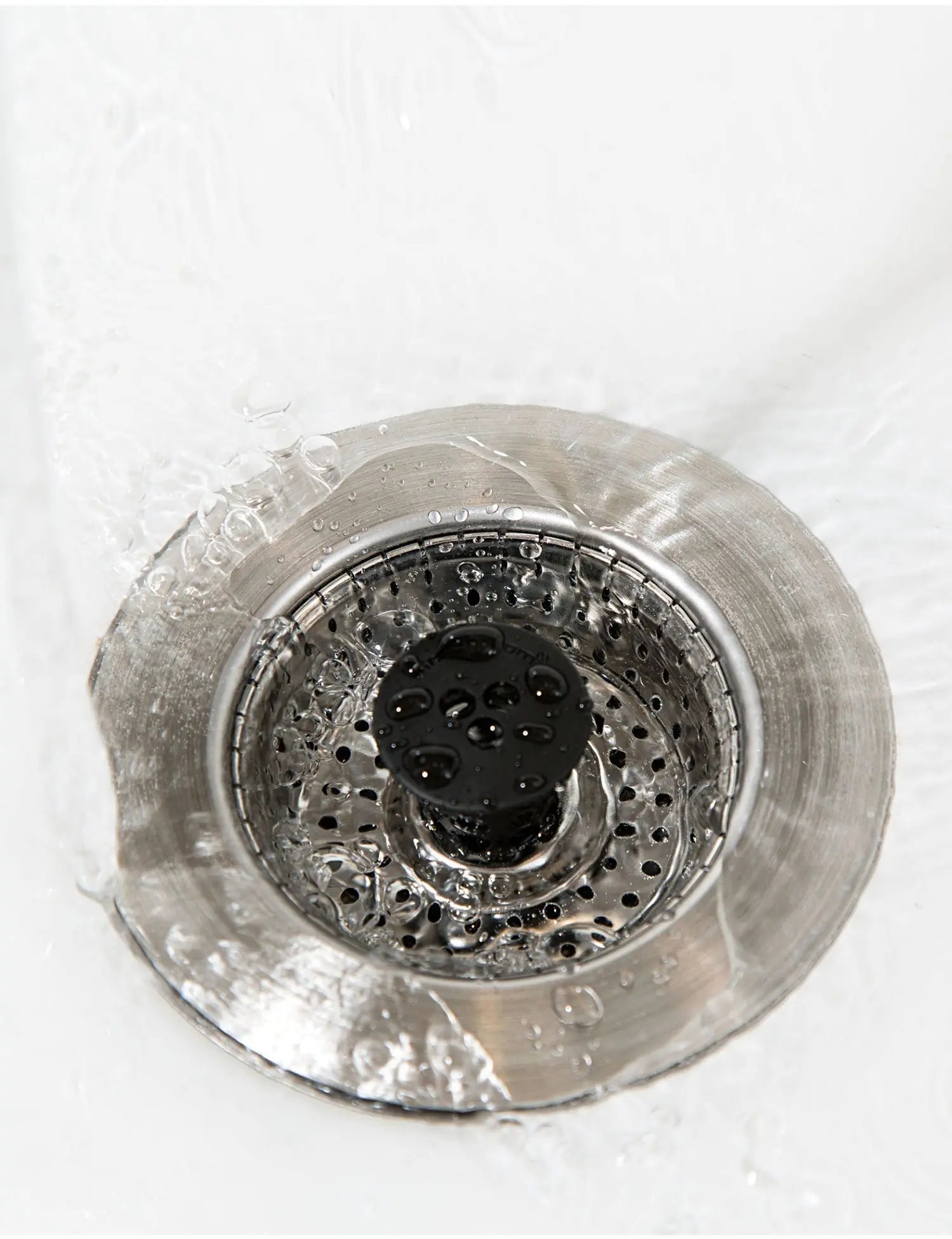 Kitchen SinkShroom (Stainless) Strainer with Built-in Anti-Clog Technology-2