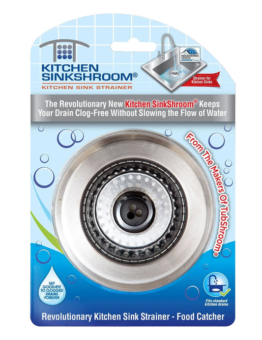 Kitchen SinkShroom (Stainless) Strainer with Built-in Anti-Clog Technology-0