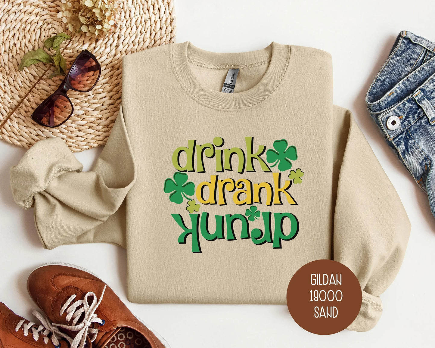 Drink Drank Drunk Sweatshirt-5