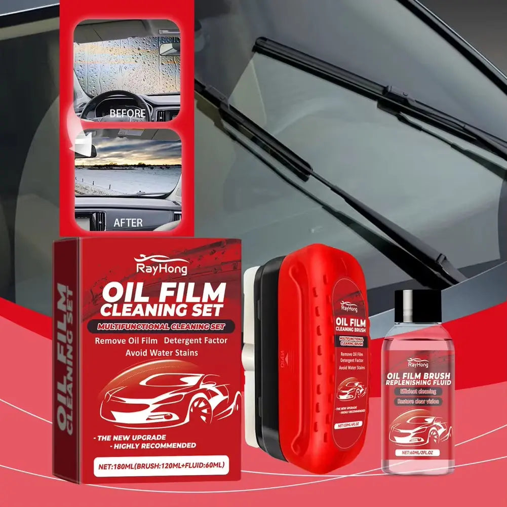 Universal Glass Cleaning Wipe Board - Effortless Car Windshield Oil Film & Coating Cleaner