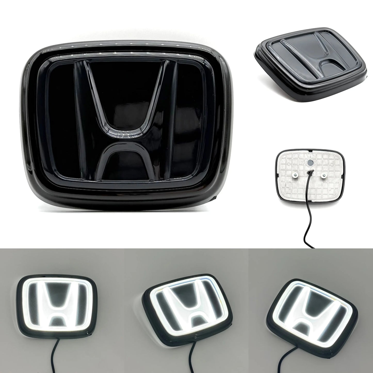 Honda Logo Front Grille LED Crystal Dynamic Illuminated Emblem-3
