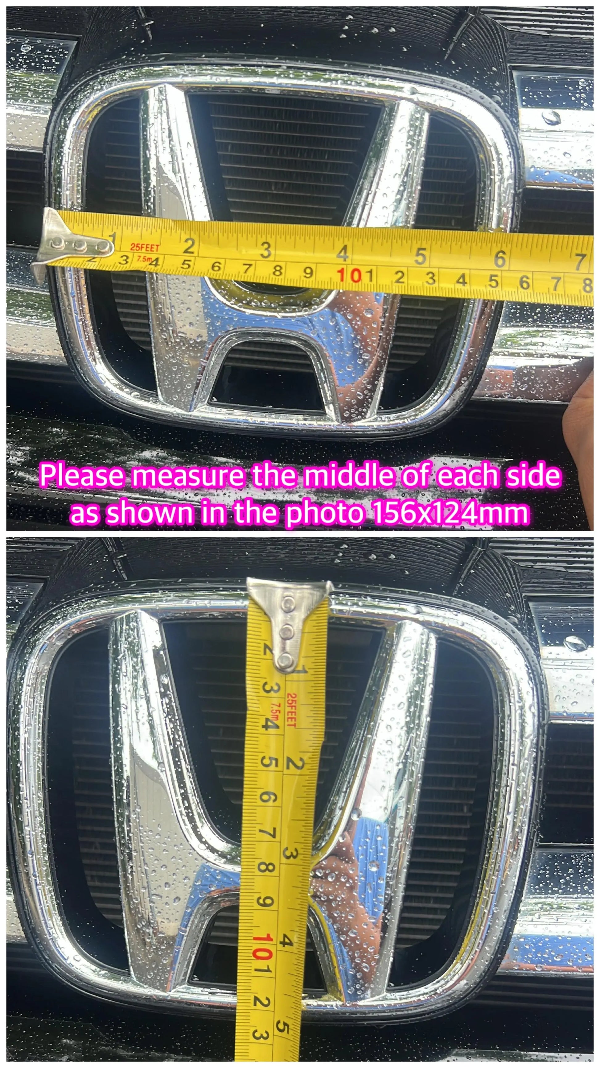 Honda Logo Front Grille LED Crystal Dynamic Illuminated Emblem-2