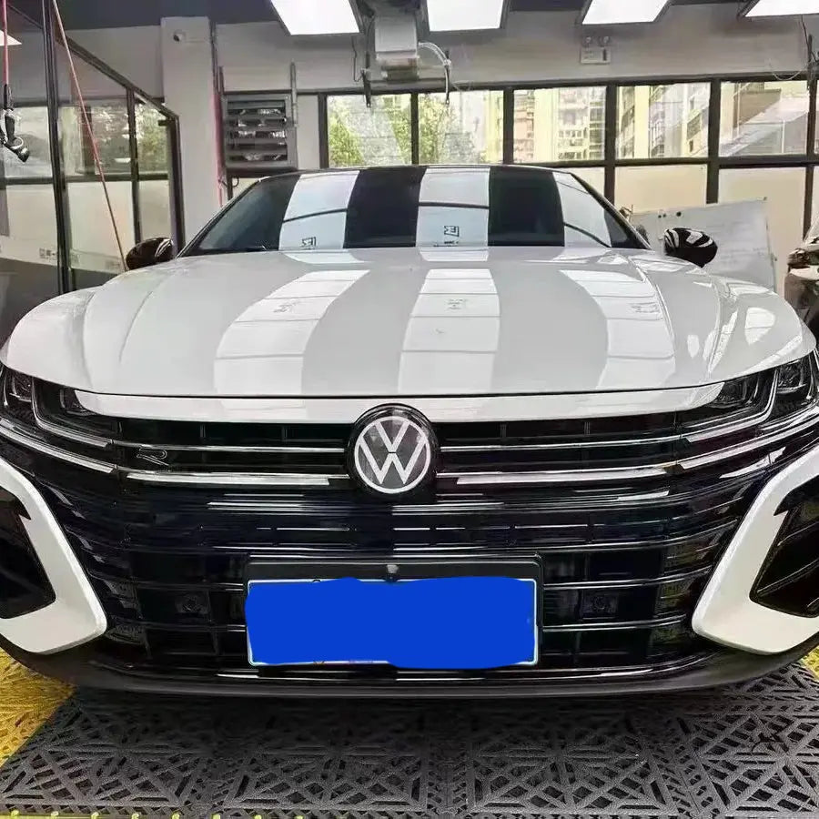 Volkswagen logo front grill LED mirror illuminated emblem ACC radar compatible-7